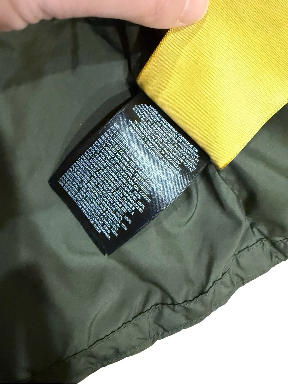 🌿 The‎ North Face Kids 600 Fill Down Puffer Jacket Olive and Black Size Medium